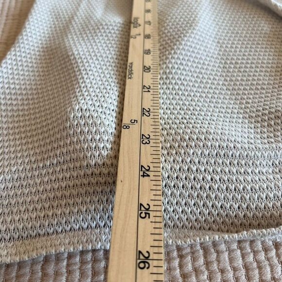 Volcom Go Go Wrap Cardigan Women Medium Beige Knit Long Sleeve Open Front Casual - Picture 10 of 10